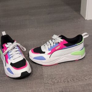 Puma Women's Colorful Sneakers - White, Pink, Blue, Green